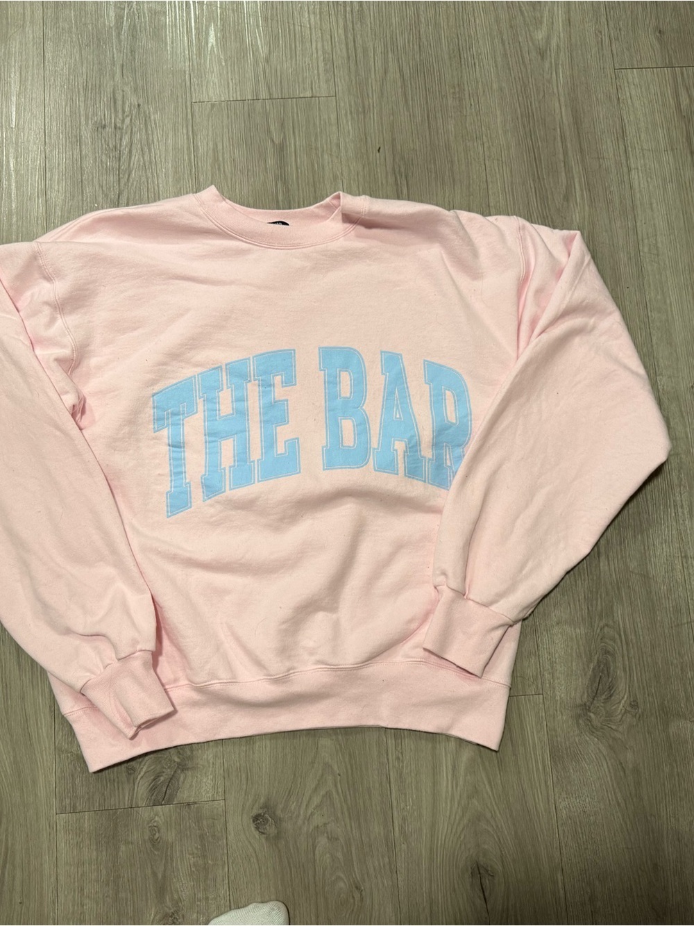 The Bar Soft Pink Crewneck Sweatshirt